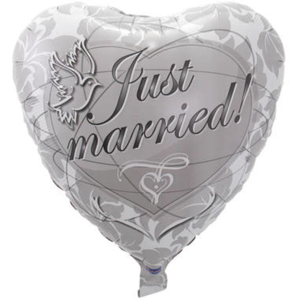 Folat Helium balloon Just Married | 45cm