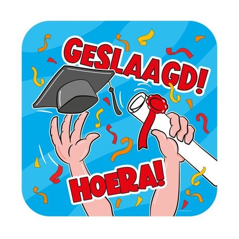 Paper Dreams Passed Door Sign Cartoon 50x50cm | per piece