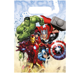 Procos Party Avengers Infinity-Steine-Beutetüten 23 x 16 cm | 6 Stück