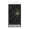 Unique Party Spiderweb Tablecloth Black-Gold 137x213cm | per piece Unique Party Spiderweb Tablecloth Black-Gold 137x213cm | per piece