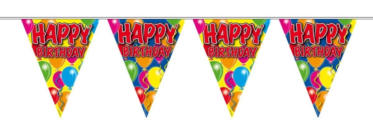Guirlande « Joyeux anniversaire » - à l'unité