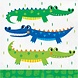 Creative Converting Alligator Crocodile Napkins 33x33cm | 16 pieces