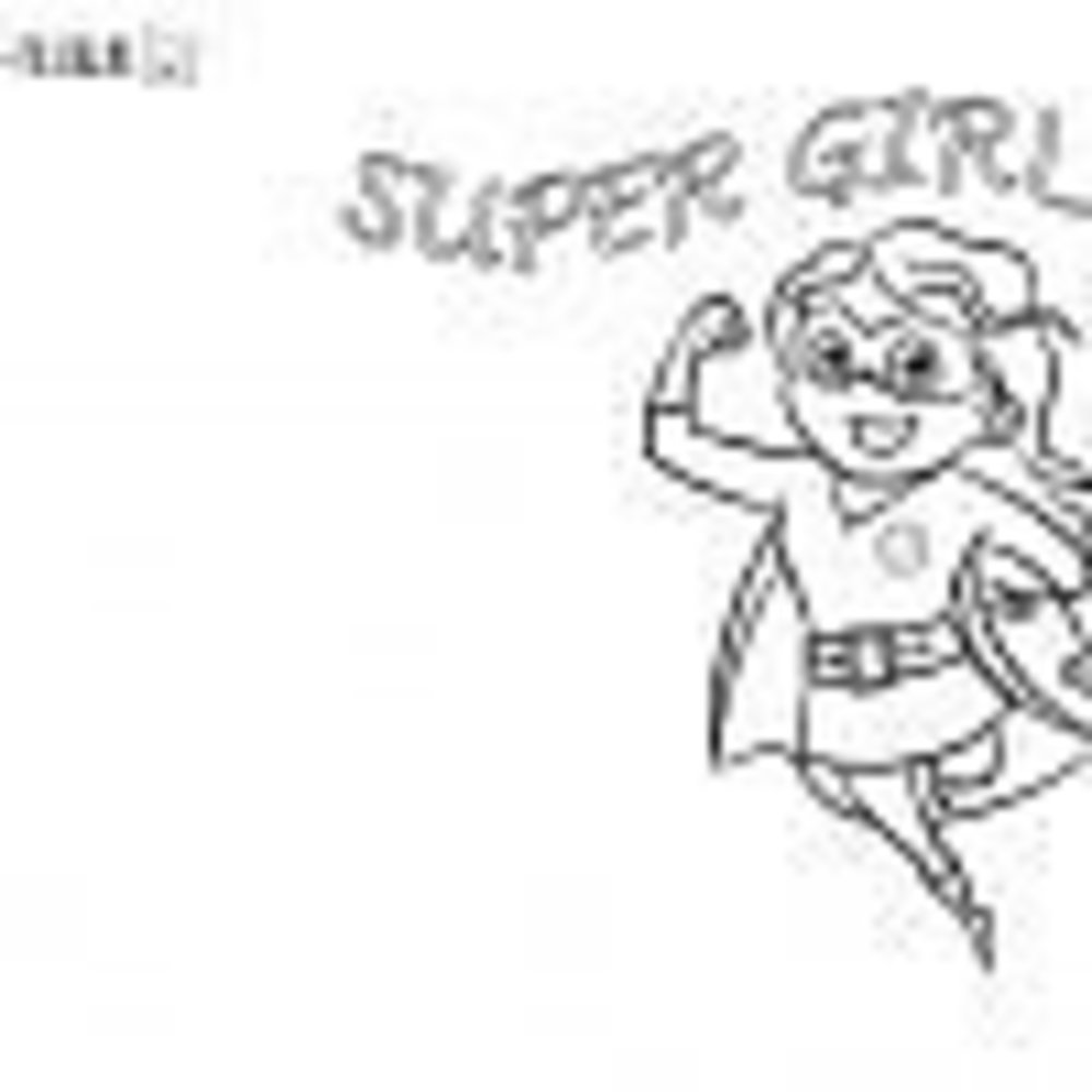 Happy Pillow Super Girl Happy Pillow Pillowcase DIY 69x58cm | per piece