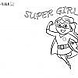 Happy Pillow Happy Pillow Kussensloop DIY Super Girl 69x58cm | per stuk Happy Pillow Happy Pillow Kussensloop DIY Super Girl 69x58cm | per stuk