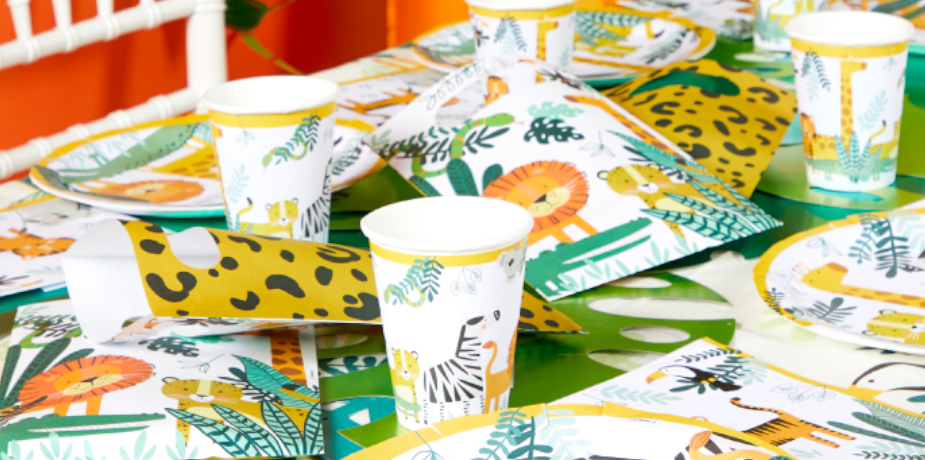 Get Wild Jungle versiering voor een kinderfeestje Tuf-Tuf