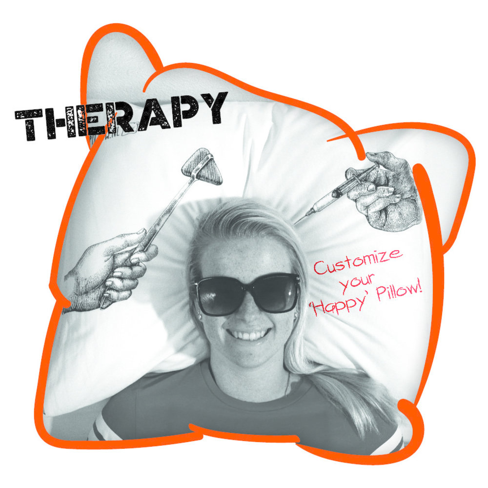 Happy Pillow Happy Pillow Pillowcase DIY Therapy 69x58cm | per piece