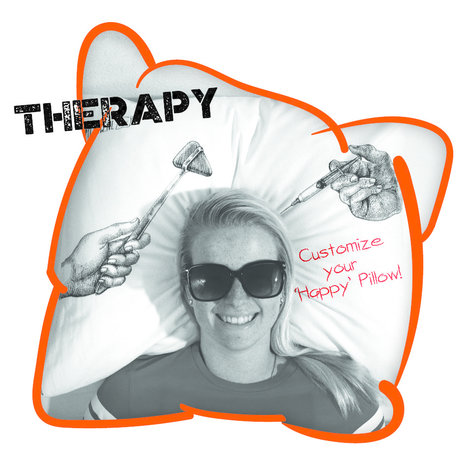 Happy Pillow Taie d'oreiller Happy Pillow DIY Therapy 69 x 58 cm | à l'unité