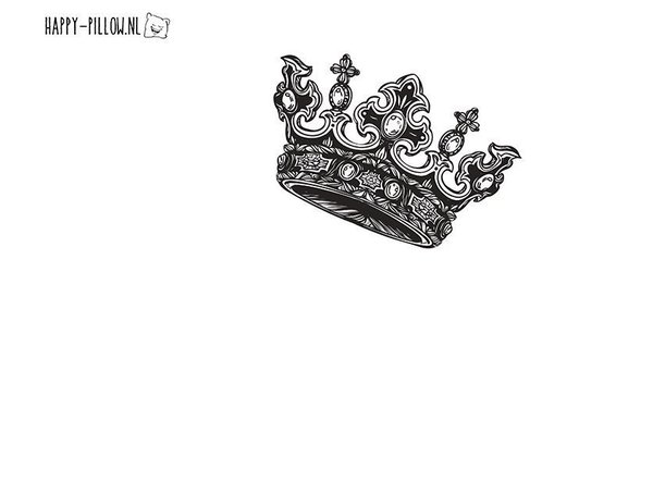 Happy Pillow Happy Pillow Kussensloop DIY Royal 69x58cm | per stuk