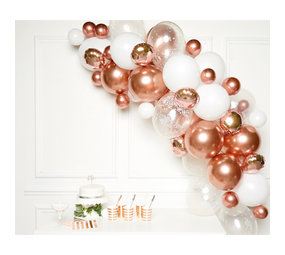 Riethmüller Arche de ballons or rose | 66 ballons