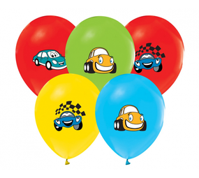 Godan Ballon race auto cartoon | 5 stuks Godan Ballon race auto cartoon | 5 stuks