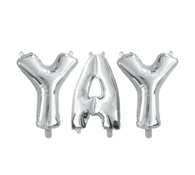 WeFiesta Folienballon-Set YAY 41 cm | pro Set