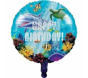 Haza - Witbaard Helium ballon Oceaan - per stuk Haza - Witbaard Helium ballon Oceaan - per stuk