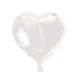 Tuf-Tuf White heart helium balloon | 45cm