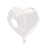 Tuf-Tuf White heart helium balloon | 45cm Tuf-Tuf White heart helium balloon | 45cm