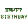 Amscan Guirlande de lettres « Joyeux anniversaire » Minecraft TNT 170 x 25 cm | à l'unité Amscan Guirlande de lettres « Joyeux anniversaire » Minecraft TNT 170 x 25 cm | à l'unité