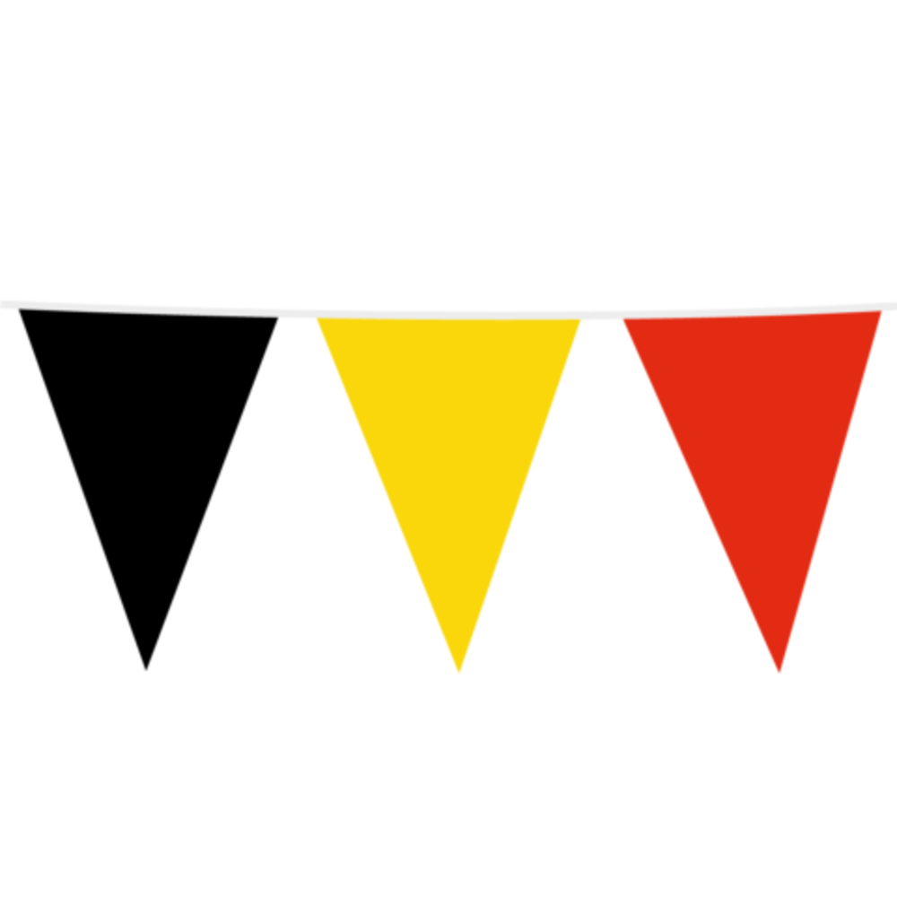 WeFiesta Black-yellow-red bunting XL | 10 meters WeFiesta Black-yellow-red bunting XL | 10 meters