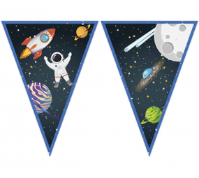 Procos Party Guirlande Espace, Cosmos et Drapeau 2,3 ​​mètres | à l'unité