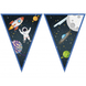 Procos Party Girlande mit Weltraum-, Kosmos- und Flaggenmotiven, 2,3 Meter | pro Stück
