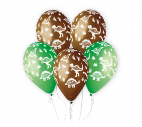 Gemar Ballons dinosaures 33 cm | 5 pièces