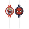 Procos Party Spiderman Crime Fighter Rietjes 21cm | 4 stuks