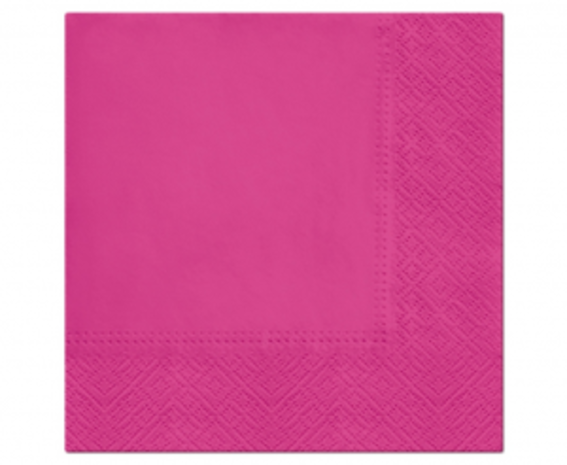 Godan Serviettes fuchsia 33x33cm | 20 pièces