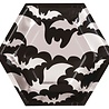 Unique Party Fledermaus-Platten Schwarz-Silber 23 cm | 8 Stück Unique Party Fledermaus-Platten Schwarz-Silber 23 cm | 8 Stück