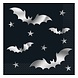 Unique Party Bat napkins black-silver 33x33cm | 20 pieces