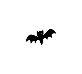 Unique Party Black bat-shaped napkins 22x9cm| 20 pieces