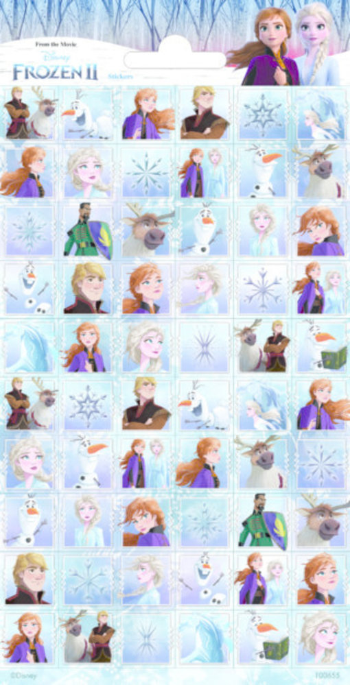 Procos Party Frozen-Aufkleber | 60 Stück pro Bogen
