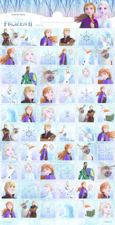 Procos Party Frozen Stickers | 60 per sheet