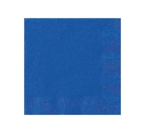 Unique Party Blauwe Servetten 25x25cm | 20 stuks