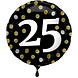 Folat Helium Balloon Black/Gold 25 Years 45cm | per piece