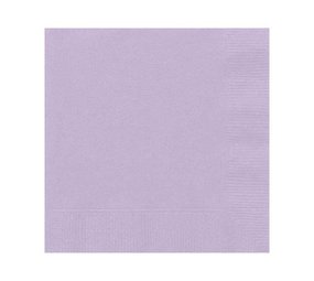 Unique Party Lila Servetten 25x25cm | 20 stuks Unique Party Lila Servetten 25x25cm | 20 stuks