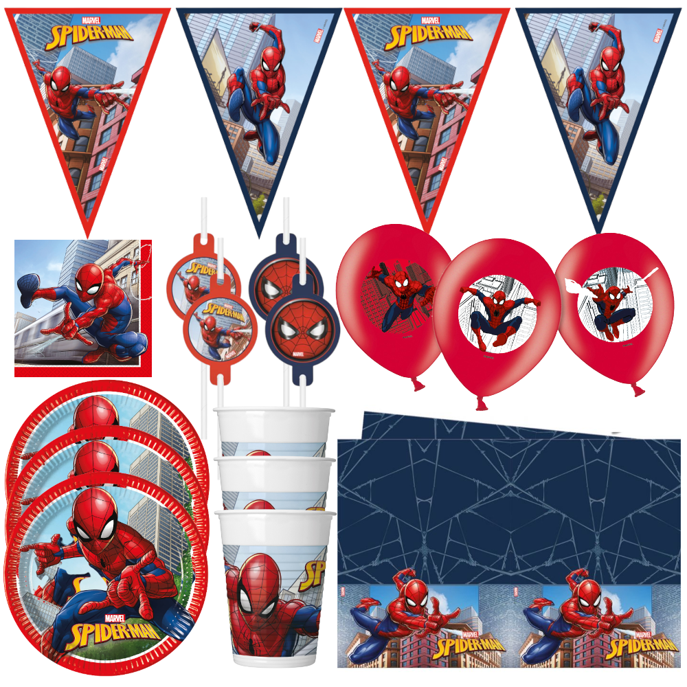 Tuf-Tuf Spider-Man Crime Fighter Party Package | 8 people