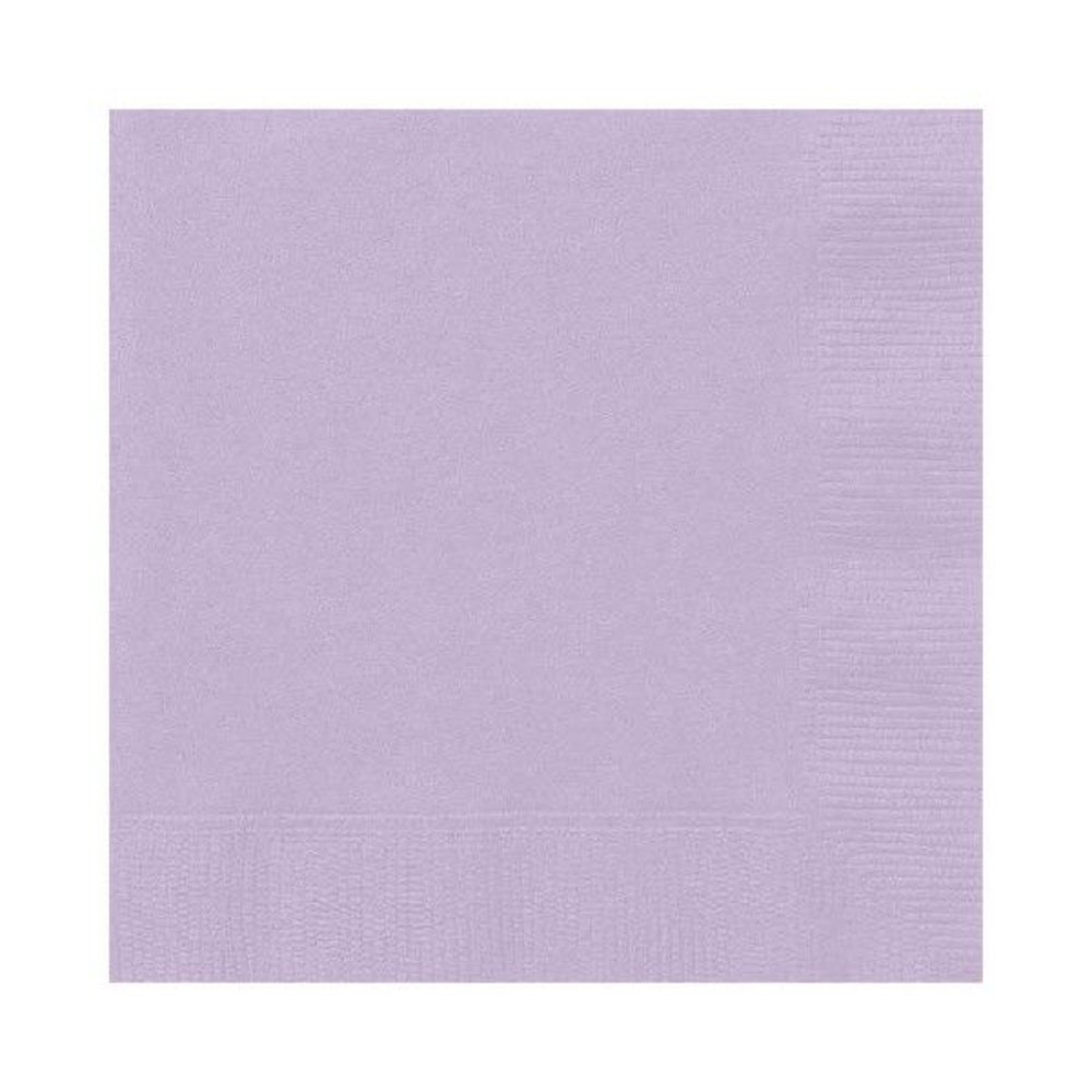 Unique Party Lila Servetten 33x33cm | 50 stuks Unique Party Lila Servetten 33x33cm | 50 stuks