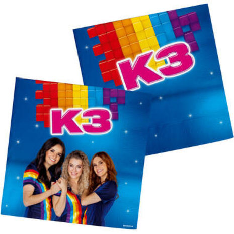 Studio 100 Serviettes K3 33x33cm | 20 pièces