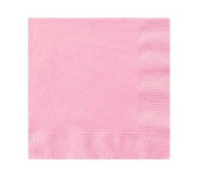 Unique Party Hellrosa Servietten 25x25cm | 20 Stück