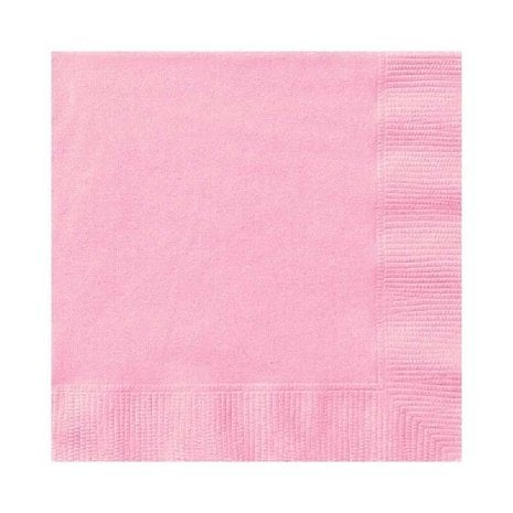 Unique Party Hellrosa Servietten 25x25cm | 20 Stück