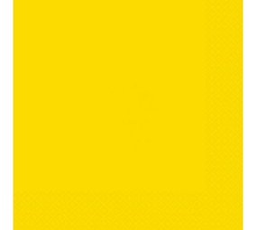 Unique Party Gele Servetten 25x25cm | 20 stuks