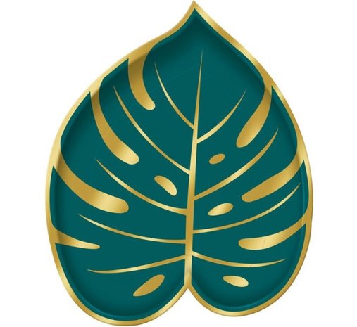 Amscan Key West Borden 18cm | 8 stuks