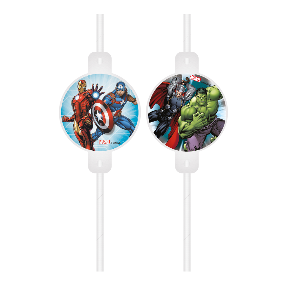 Procos Party Avengers Straws | 4 pieces