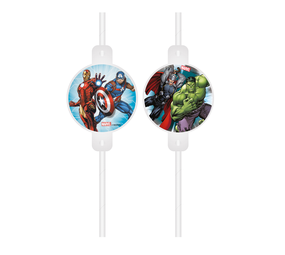 Procos Party Avengers Straws | 4 pieces