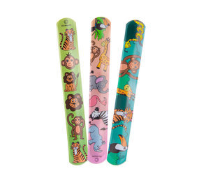 LG Imports Jungle Animal Slap Bracelet 20 cm | 12 pieces LG Imports Jungle Animal Slap Bracelet 20 cm | 12 pieces