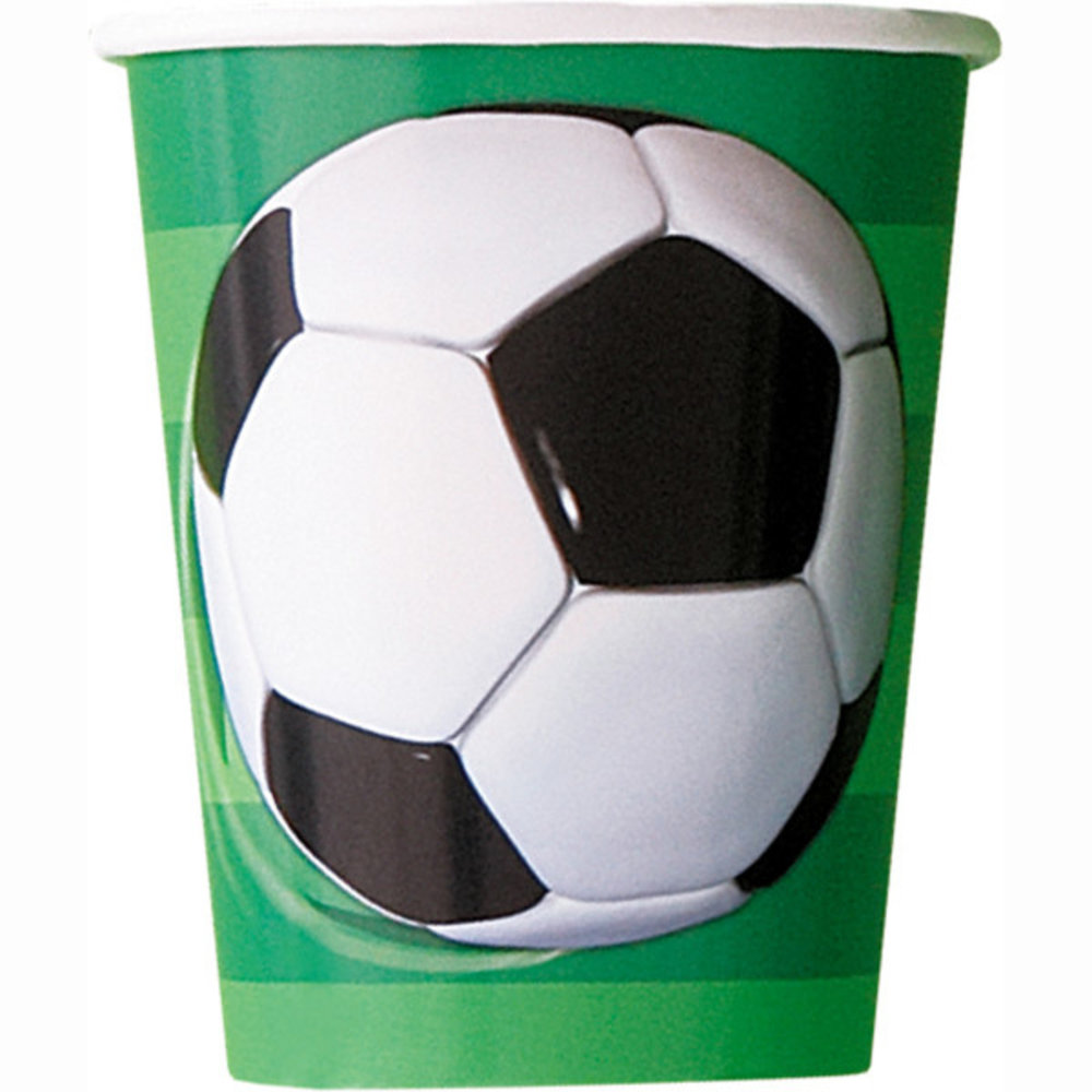 Unique Party Gobelets de football 270 ml | 8 pièces
