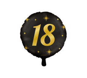 Paper Dreams Helium Balloon 18 Years Classy 45cm | per piece Paper Dreams Helium Balloon 18 Years Classy 45cm | per piece