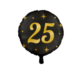 Paper Dreams Helium Ballon 25 jaar Classy 45cm | per stuk Paper Dreams Helium Ballon 25 jaar Classy 45cm | per stuk