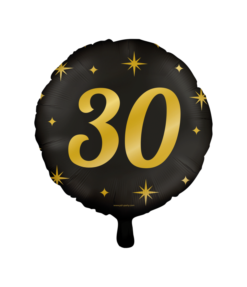 Paper Dreams Ballon à l'hélium 30 ans élégant 45 cm | à l'unité