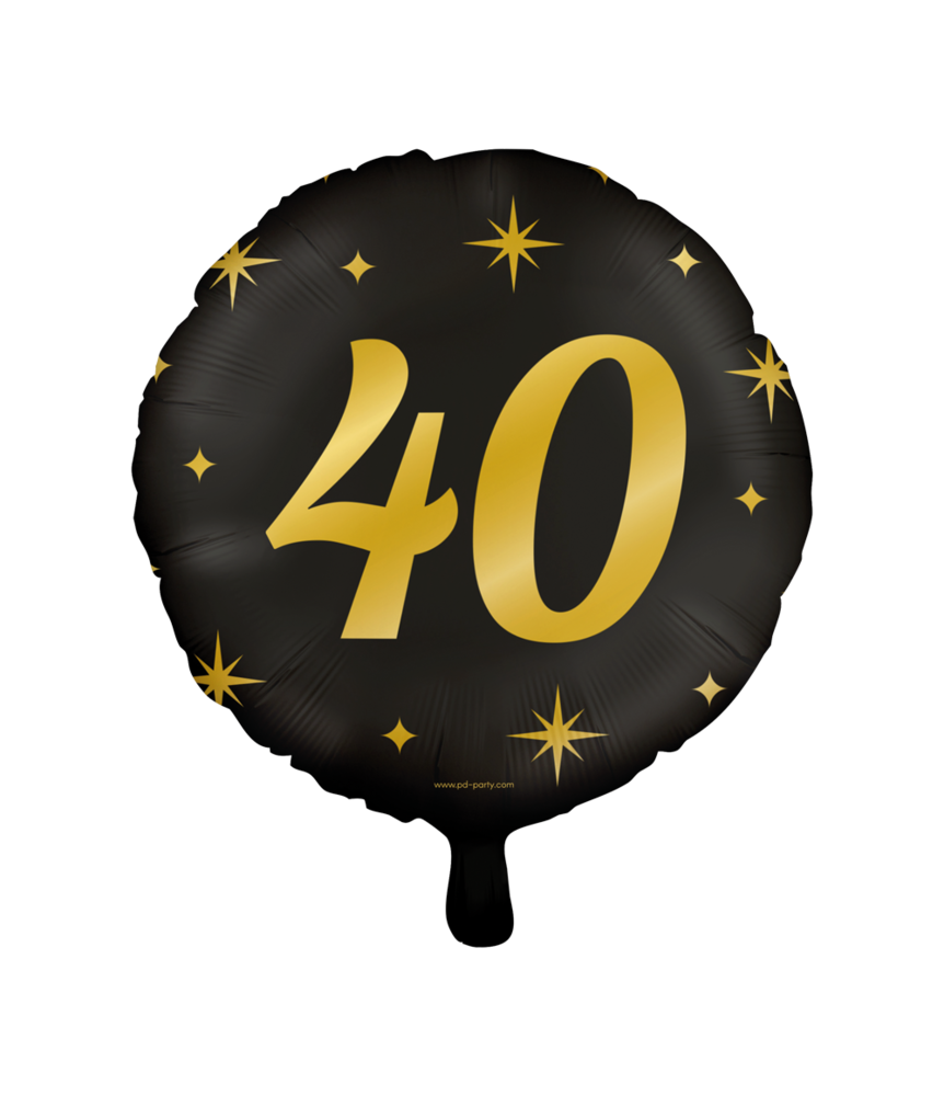 Paper Dreams Heliumballon „40 Jahre Stilvoll“ 45 cm | pro Stück