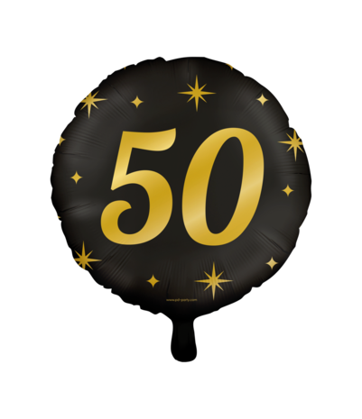 Paper Dreams Heliumballon „50 Jahre Stilvoll“, 45 cm unaufgeblasen | pro Stück