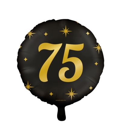 Paper Dreams Ballon à l'hélium 75 ans élégant 45 cm | à l'unité
